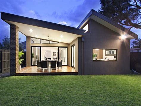 Small Contemporary Home Backyard Melbourne Australia Modern Small