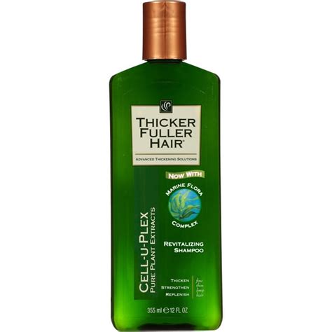 Thicker Fuller Hair Cell U Plex Revitalizing Shampoo 12 Oz Walmart