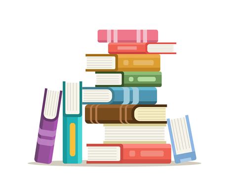Stack Of Books Clipart Vector Vector Art And Graphics