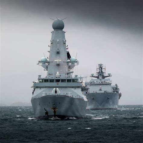 Type 45 Destroyer Naval Force Concept Ships Grey Skies Navy Ships