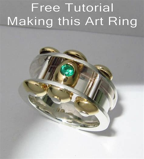 Free Jewelry Making Tutorial On How To Make This Art Ring Metalsmith