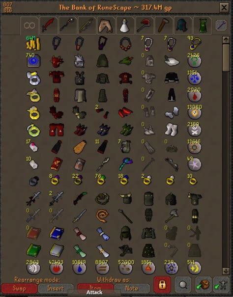 Pictures Of Runescape Bank Tabs