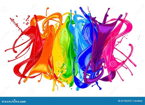 Abstract Color Splash Rainbow Stock Photo Image 67152372