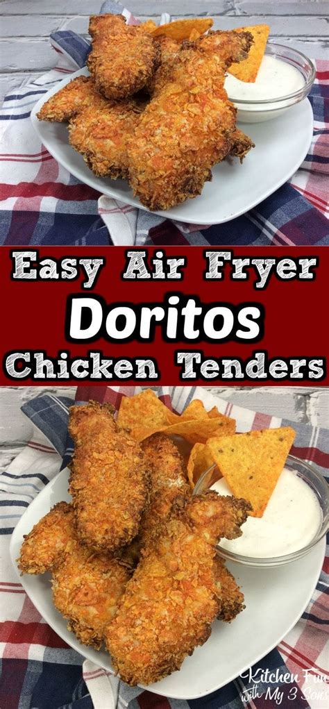 Cook until no longer pink in the center, about 12 minutes. Doritos Air Fryer Chicken Tenders | Air fryer recipes ...