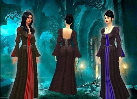 My Sims 4 Blog Ts2 To Ts4 Vampire Dress By Kiara Zurk