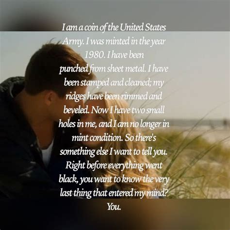 Dear John: Coin quote. Made it myself! (Credit goes to @AndreaMenard242) | Quotes, Dear john