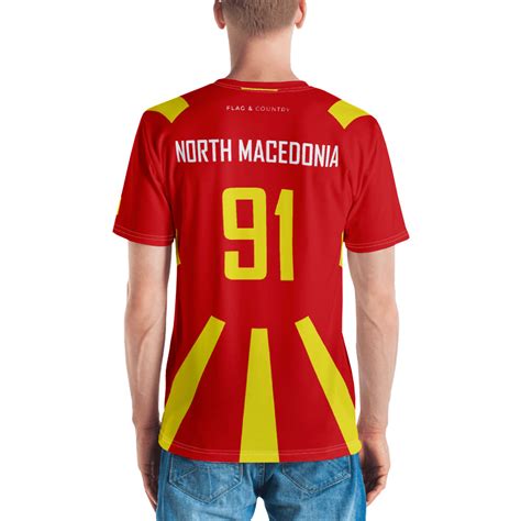 North macedonia at flags of the world. North Macedonia Flag Men's T-shirt - Flag and Country