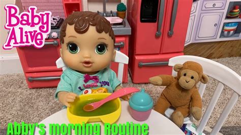 Baby Alive Abby Morning Routine Baby Alive Videos Youtube