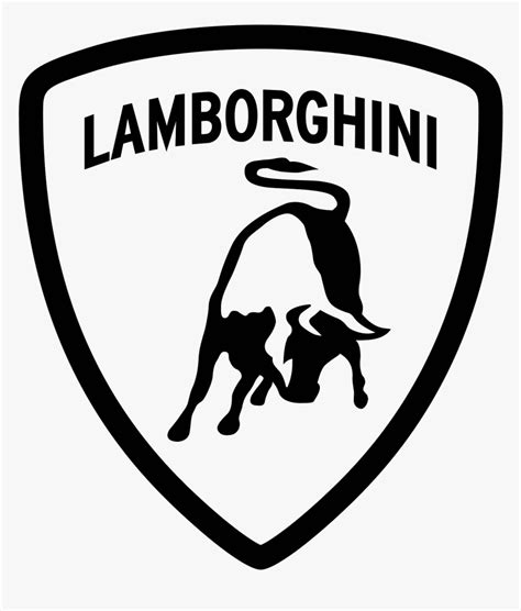 Lamborghini Logo Png Lamborghini Logo Black And White Transparent