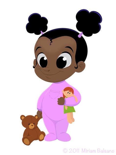 Black Baby For An Animation Project Baby Girl Art