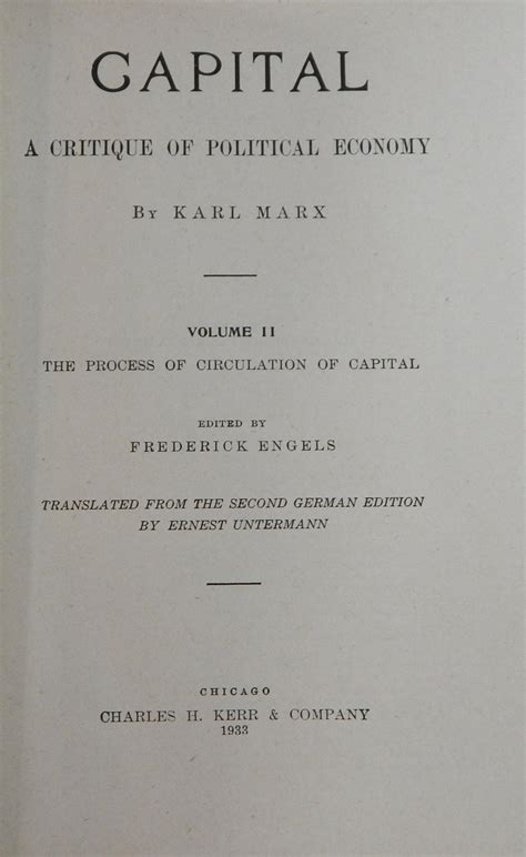 Capital A Critique Of Political Economythe Process Of Capitalist Production The Process Of