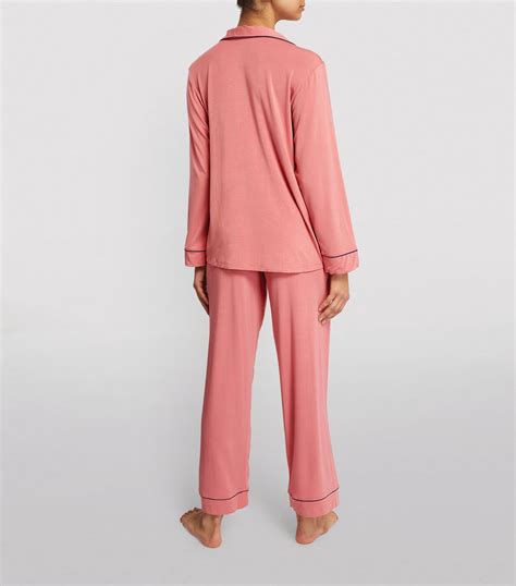 Eberjey Pink Gisele Long Pyjama Set Harrods Uk