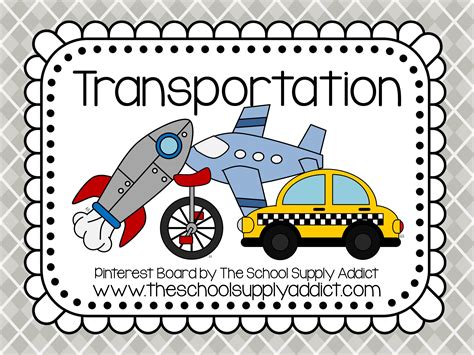 Transportation Pin Board By The School Supply Addict With Images