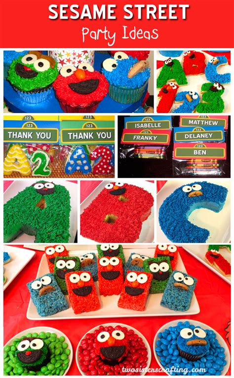 Below are my sesame street birthday party ideas with lots of suggestions for a sesame street party theme including party decorations, invitations, food and drink, and sesame street party games. Sesame Street Party Ideas - Two Sisters