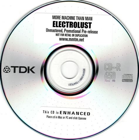 Electrolust More Machine Than Man Gothic And Industrial Music Archive