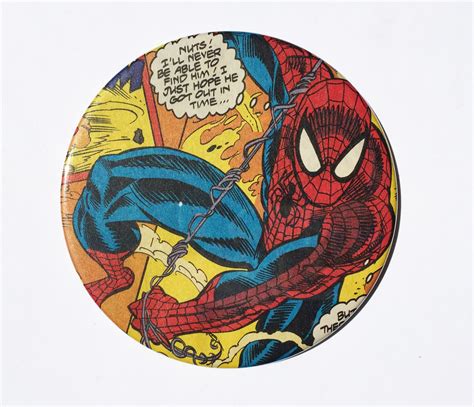 Spiderman Comic Book Coasters Set Of 4 Etsy