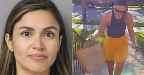 Woman Tries To Pretend To Deliver Food As She Steals Packages From Homeowners Mirror Online