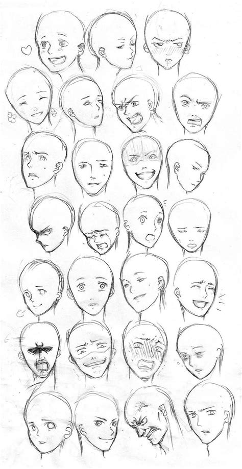 Anime Female Facial Expressions