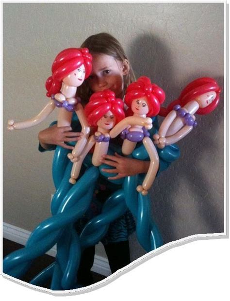 Ariel The Mermaid Made Out Of Balloons The Little Mermaid Balloons