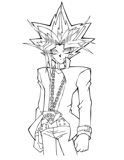 Free Yugi Muto Coloring Page Download Print Or Color Online For Free