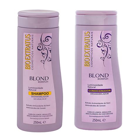 Kit Shampoo Ml E Condicionador Ml Desamarelador Bio Extratus