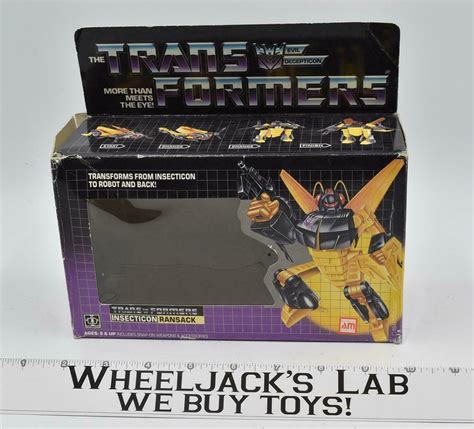 Ransack Box Only 1985 Action Figure Vintage Hasbro G1 Transformers