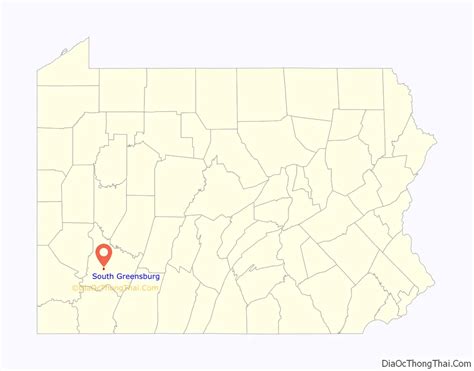 Map Of South Greensburg Borough