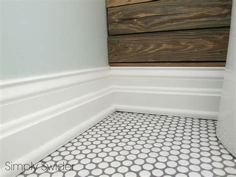 I chose penny tile for the floor of or newly explanded master shower (with gray grout). white penny tile gray grout - Google Search | Penny tiles ...
