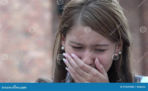 Teen Girl Crying Stock Photo Image Of Childhood Beautiful 97649988