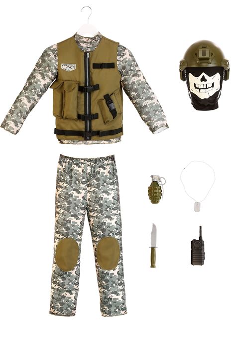 Camo Trooper Costume For Kids W Accessories Exclusive