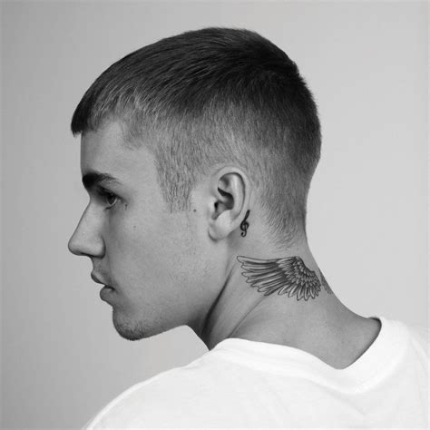 Justin Biebers Side Profile Capelli Uomo Idee Per Tatuaggi