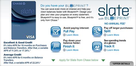 Admittedly, the slate isn't the most fetching at first glance. Best U.S. Credit Card Deals: Chase Slate Vertical Card ...