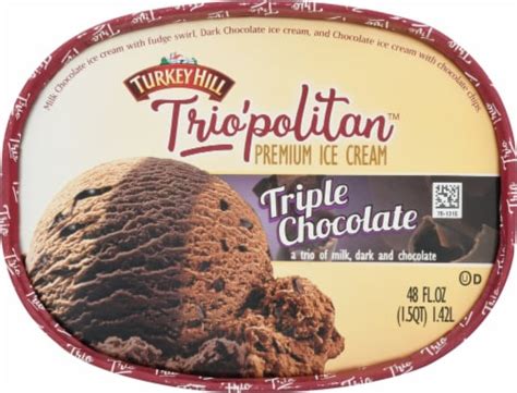 Turkey Hill Trio Politan Triple Chocolate Ice Cream Tub Oz Fred