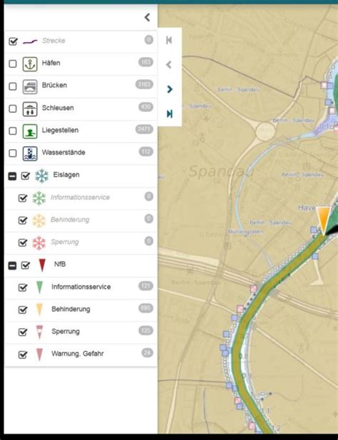 Elwis schifffahrtsrecht allgemeine informationen wastrg bekanntmachung. ELWIS - Kartenansicht