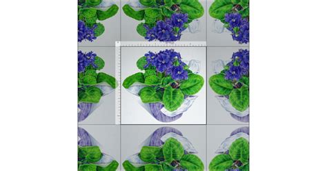 African Violet Fabric Zazzle