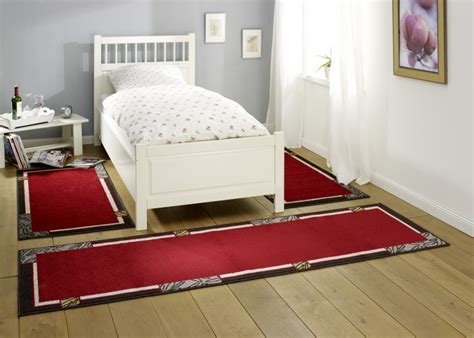 Widerrufsbelehrung widerrufsrecht sie haben das recht, binnen eines monats ohne angabe von gründen diesen vertrag zu widerrufen. Design Bettumrandung Alana | Kurzflor Teppich rot/grau ...