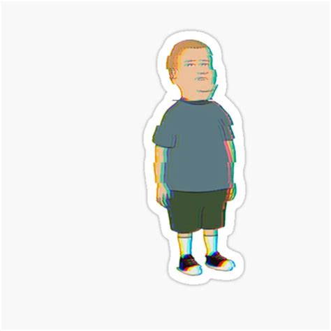 Glitched Trippy Bobby Hill Sticker For Sale By Rosestep Redbubble