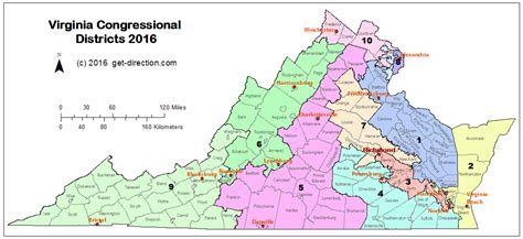 Map Of Virginia Congressional Districts 2016