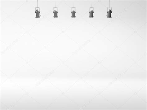 White Spotlight Background With Lamps — Stock Photo © Kantver 30783773