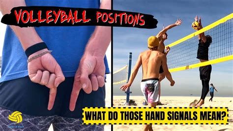 Beach Volleyball Defense Strategy Hand Signals And Defense Positioning Youtube