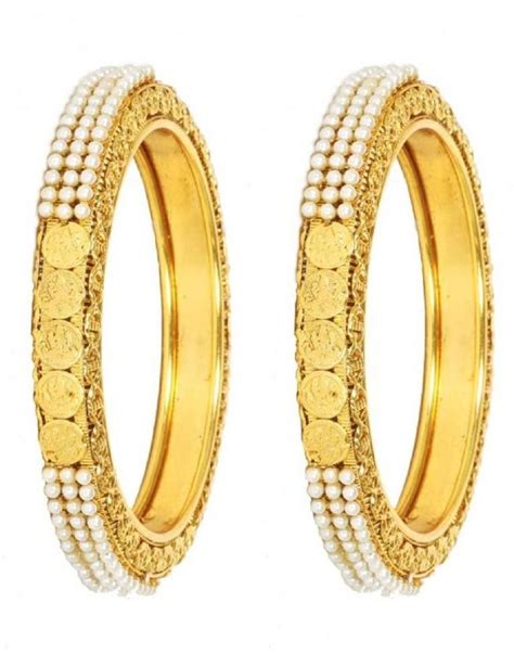 Indian Bridal Gold Plated Pearl Bangles Bracelet Wedding Jewelry Uniquegemstone17 Bangle