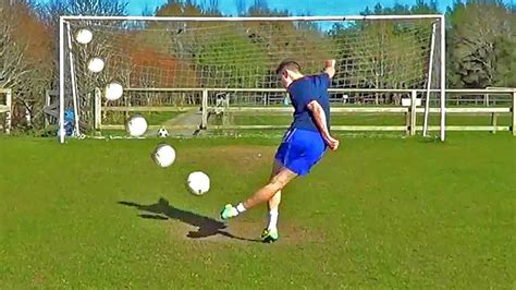How To Shoot A Rabona Penalty Trickshot Soccer Tutorial Youtube
