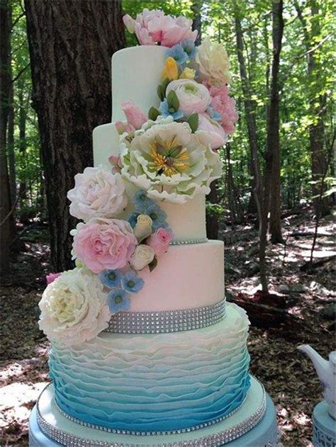 Pastel Color Floral Cake 18 Pastel Wedding Cake Ideas For 2016 Spring