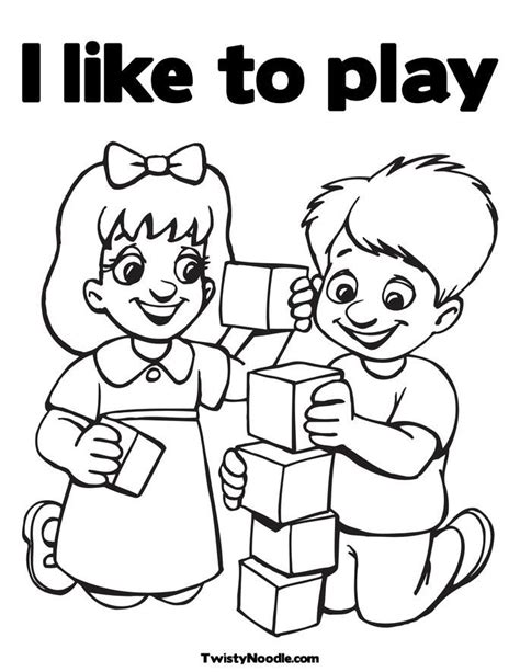 Coloring Pages Of Kids Playing Coloring Home