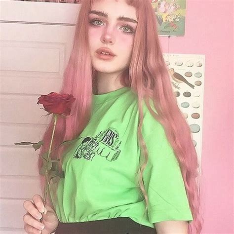 Egirl Aesthetic Fns Couple Tumblr Neon Green T Shirt