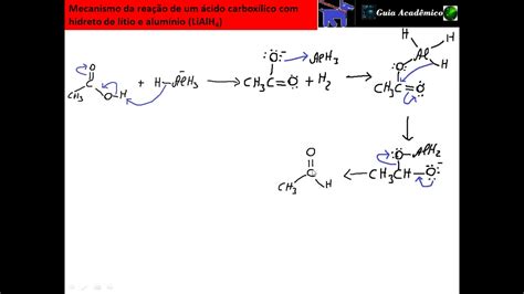223 Mecanismo Da Reação De Um ácido Carboxílico Com Hidreto De Lítio E