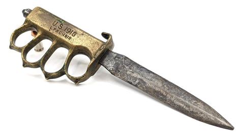 Ww1 Lf And C 1918 Knuckle Duster Trench Knife Auction
