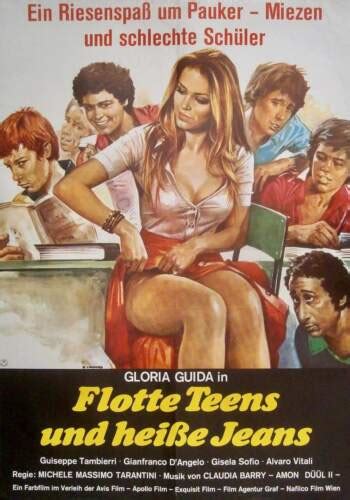 Teasers La Liceale German A1 Movie Poster Gloria Guida Casaro Sexploitation 1975 Ebay