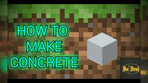 How to make concrete slab in minecraft. 🔴 How to make "Concrete" in minecraft|| Dot Broz🔴 - YouTube
