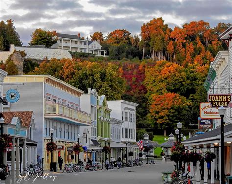 Mackinac Island Main Street Fall Colors Prints Available In Etsy